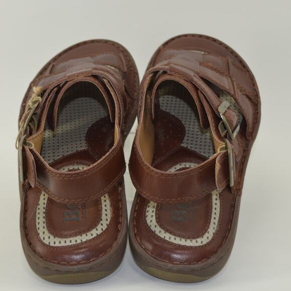 Born Mens Miguel Dark Brown Leather Fishermans Sandals 13M main image 9
